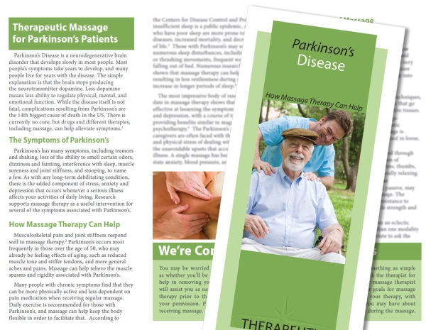 Parkinson's Disease Massage Brochure