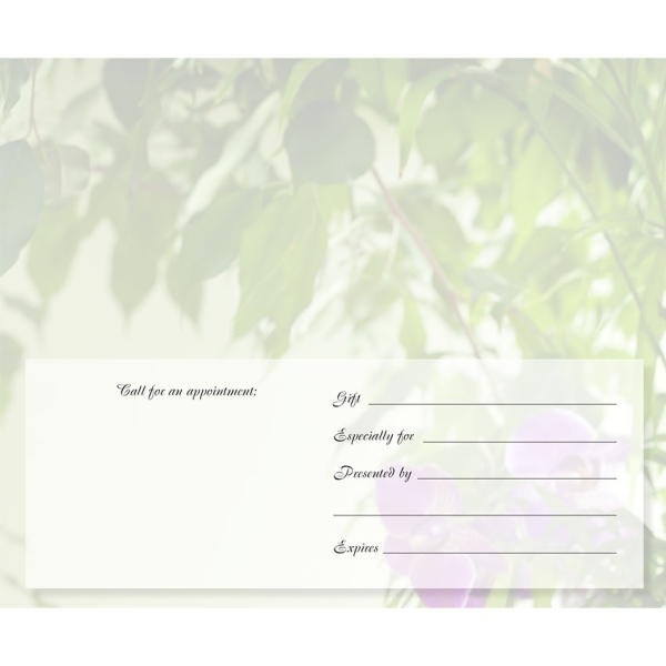 Tranquil Orchid - Gift Certificate