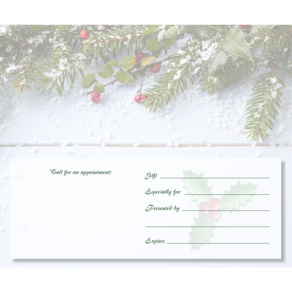 Winter Holiday - Gift Certificate
